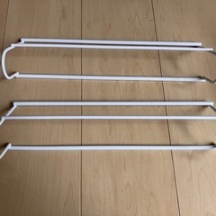 衣類収納　ハンガー掛け2本セットの画像