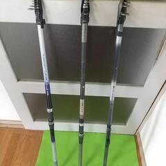 釣竿 3本セット ロッド 釣具 海釣り カーボンロッド SUZU...