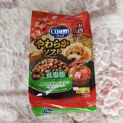 ドッグフード未開封「コンボ ドッグ やわらかソフト 低脂肪 角切りささみ・ビーフ 野菜ブレンド 720g（240g×3袋入）×３袋の画像