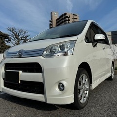 車検2年付　ムーヴカスタム　スマートキー　フルセグナビ　エコアイドル