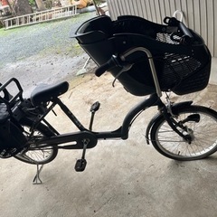 自転車チャイルドシート前後付き