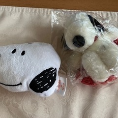 スヌーピー小さなポ－チとタオル掛け