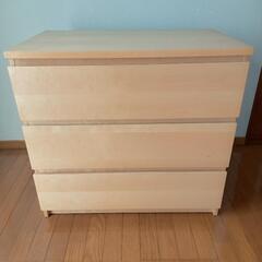 IKEA MALM イケア マルム チェスト（引き出し3段）
