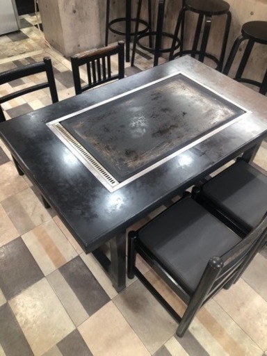 お好み焼き鉄板テーブル