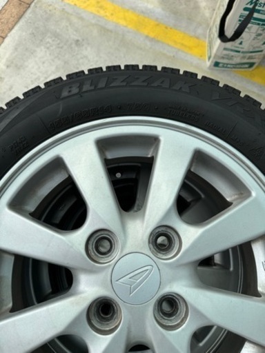 155/65/14タイヤホイールセット車のパーツ タイヤ、ホイール