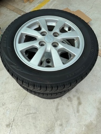 155/65/14タイヤホイールセット車のパーツ タイヤ、ホイール