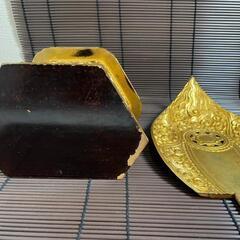 『阿弥陀如来坐像』木彫り　仏像　時代物　高さ38cmの画像