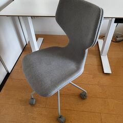 無印良品 成型合板ワーキングチェア（グレー）(デスクチェア)の画像