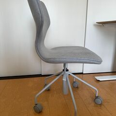 無印良品 成型合板ワーキングチェア（グレー）(デスクチェア)の画像