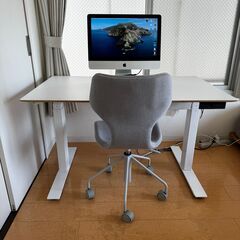 無印良品 成型合板ワーキングチェア（グレー）(デスクチェア)の画像