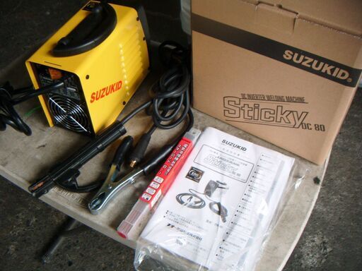 100V アーク溶接機 ３月購入 2回使用のみ　SUZUKID sticky DC80