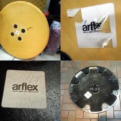 値下げしました arflex station centro ステーション チェントロ ダイニングテーブル ラウンドテーブル 直径120cm アルフレックス 札幌市 新道東店の画像