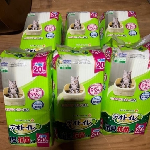 デオトイレ 消臭・抗菌シート 20枚入×6袋 (120枚分)