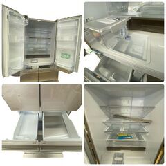 【レガストック川崎本店】MITSUBISHI 三菱電機 6ドア MZシリーズ 除菌機能 グレイングレージュ MR-MZ54H-C 2022年製 540L フレンチドアの画像