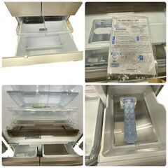 【レガストック川崎本店】MITSUBISHI 三菱電機 6ドア MZシリーズ 除菌機能 グレイングレージュ MR-MZ54H-C 2022年製 540L フレンチドアの画像