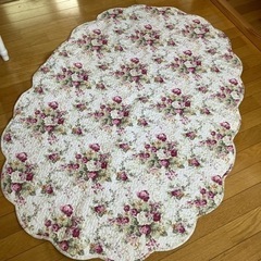 【決まりました】コットンセンターラグ 花柄