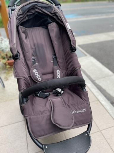 【豪華セット】エアバギーココ　マキシコシセット(取説あり、レインカバーあり)