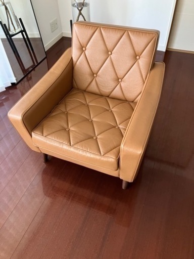 カリモク　ロビーチェア　家具 1人用ソファ