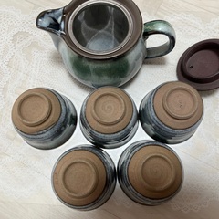 新品・未使用　急須&湯呑み5セットの画像