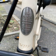 自転車 the PARK ビーチクルーザー　カゴ・チェーン鍵付きの画像