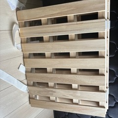 家具 ベッド　セミダブルベッド　すのこベットセットの画像