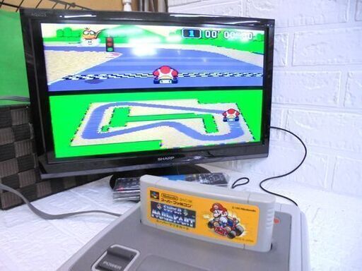 任天堂 スーパーファミコン SHVC-001 スーパーマリオカート他 ソフト2本付き 本体元箱 説明書付き SFC スーファミ 札幌市