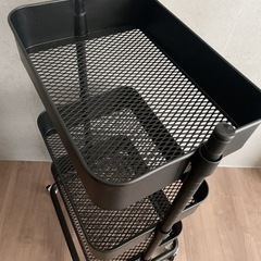 家具 収納家具 3段スチールラックの画像