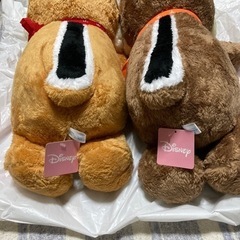 【新品未使用】大きめなチップとデールのぬいぐるみの画像