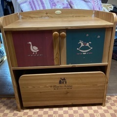 アンティーク ★ カントリー キャスター付き 収納家具 おもちゃ...