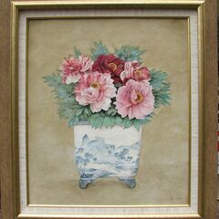 GW期間衝撃価格　戸嶋但「薫風　芙蓉」10号油彩　真作保証　超絶...