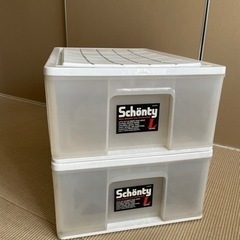 家具 収納家具 収納ケース　2つ