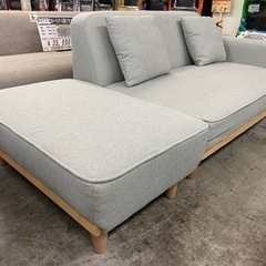 【愛品館 江戸川店 ソファ】ファブリックカウチ2Pソファ ID:156-019677-007