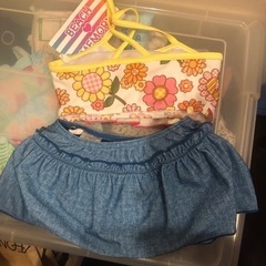 女の子　水着　110 未使用の画像