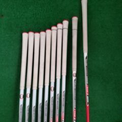 ゴルフ　テイラーメイドエアロバーナー アイアンセット５～9Ｐ A S 計８本＋ドライバー＋U5の画像