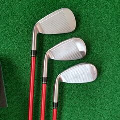 ゴルフ　テイラーメイドエアロバーナー アイアンセット５～9Ｐ A S 計８本＋ドライバー＋U5の画像