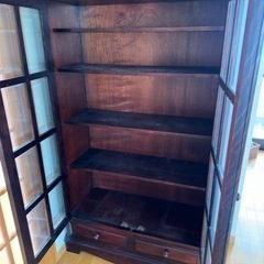 民芸家具　飾棚の画像