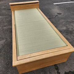 シングル 畳ベッド(シデンDH C38 LBR）ニトリ 中古 美品の画像