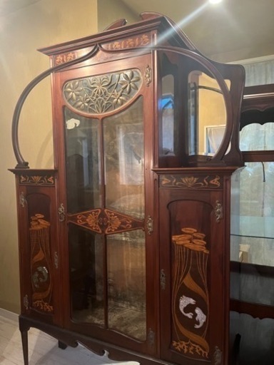 JOHN TAYLOR&SON アンティークキャビネット　飾り棚家具 収納家具 キャビネット