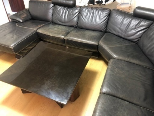 総額150万円本革ソファ