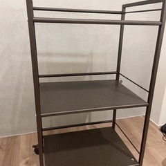 家具 収納家具 3段スチールラックの画像