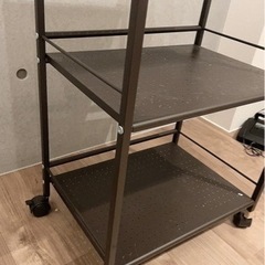 家具 収納家具 3段スチールラックの画像