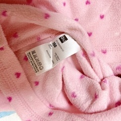 【子供服】GU 長袖ハート柄タートルネック 150size 2枚セットの画像