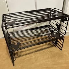 ミッキー　シューズラック　伸縮