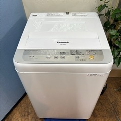 I370 🌈 Panasonic 洗濯機 （5.0㎏）⭐ 動作確認済 ⭐ クリーニング済の画像