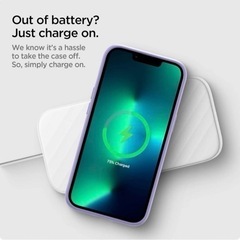 Spigen iPhone13Proケース シリコン 衝撃吸収 マット感4重構造の画像