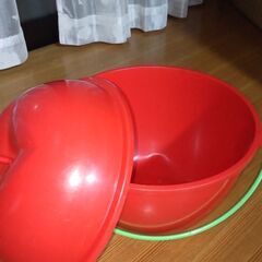 りんご型 物入れ レトロ 昭和の画像