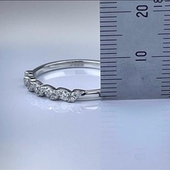 【新品同様】モアサナイト シルバー925 リング サイズ8号の画像