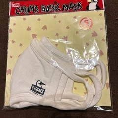 〔新品〕4セットCHUMS  チャムス　マスク　白　コットン　2枚入り　サイズSの画像