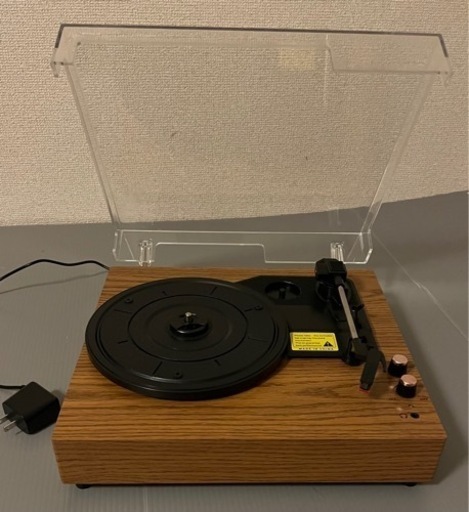 家電 オーディオ レコードプレーヤー　ほぼ新品