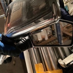 xjr400 ナポレオンミラー　左右　鏡面　メッキ調